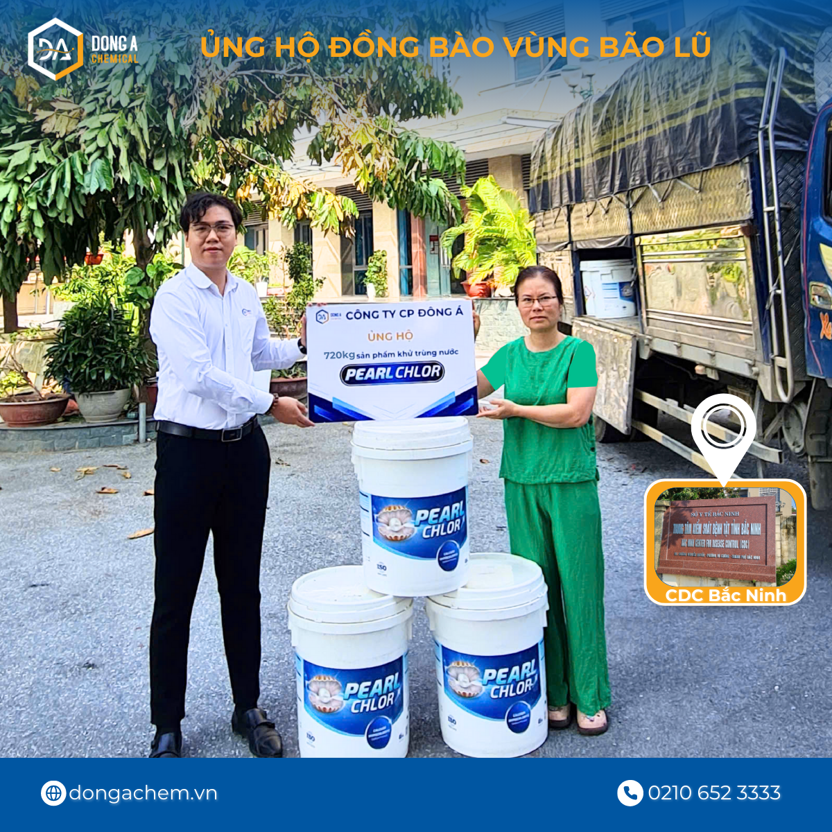 Đông Á ủng hộ tại CDC Bắc Ninh